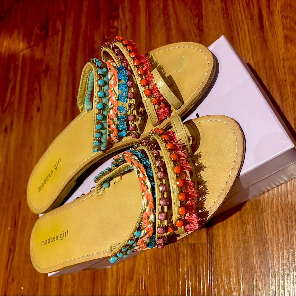 Madden Girl “Fiesta” Festive Toe Ring Sandal